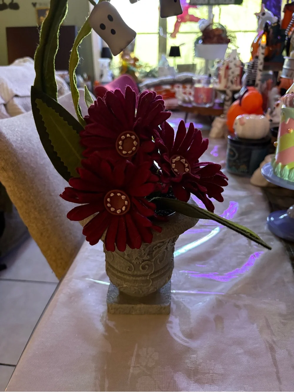 Hyde & EEK! Ghoulish Garden Boo Bells Halloween Artificial Plant RARE
